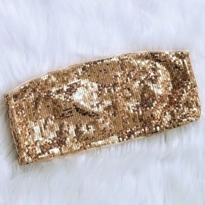 EXPRESS INTIMATES Gold Sequin Bandeau